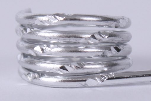 Aludraht Silber Diamant-Effekt